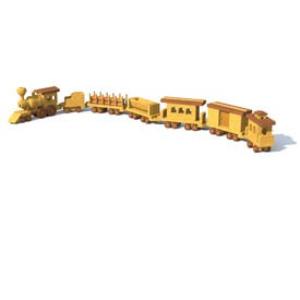 Toy Train 3D Object | FREE Artlantis Objects Download